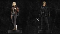 Screenshot showing the Grace and Leon Resident Evil Requiem amiibo figures.