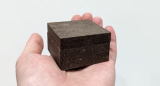 StarCrete, a material made of potato starch, salt and simulated Mars or moon dirt, is twice as strong as conventional concrete, its creators say.