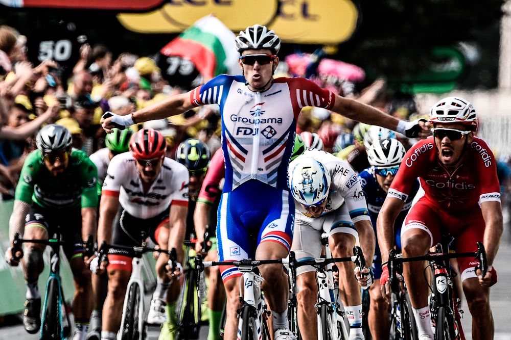 Arnaud Demare wins stage 18 at the Tour de France