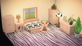 Animal Crossing: Animal print bedroom