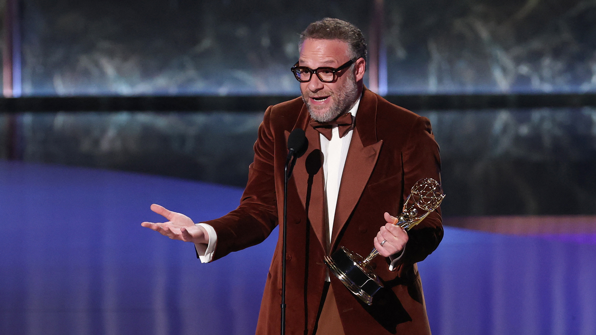 Seth Rogen at the 2025 Emmys