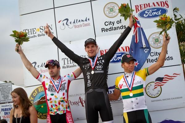 Bernard Van Uden (Pure Black) first on the podium for his stage win
