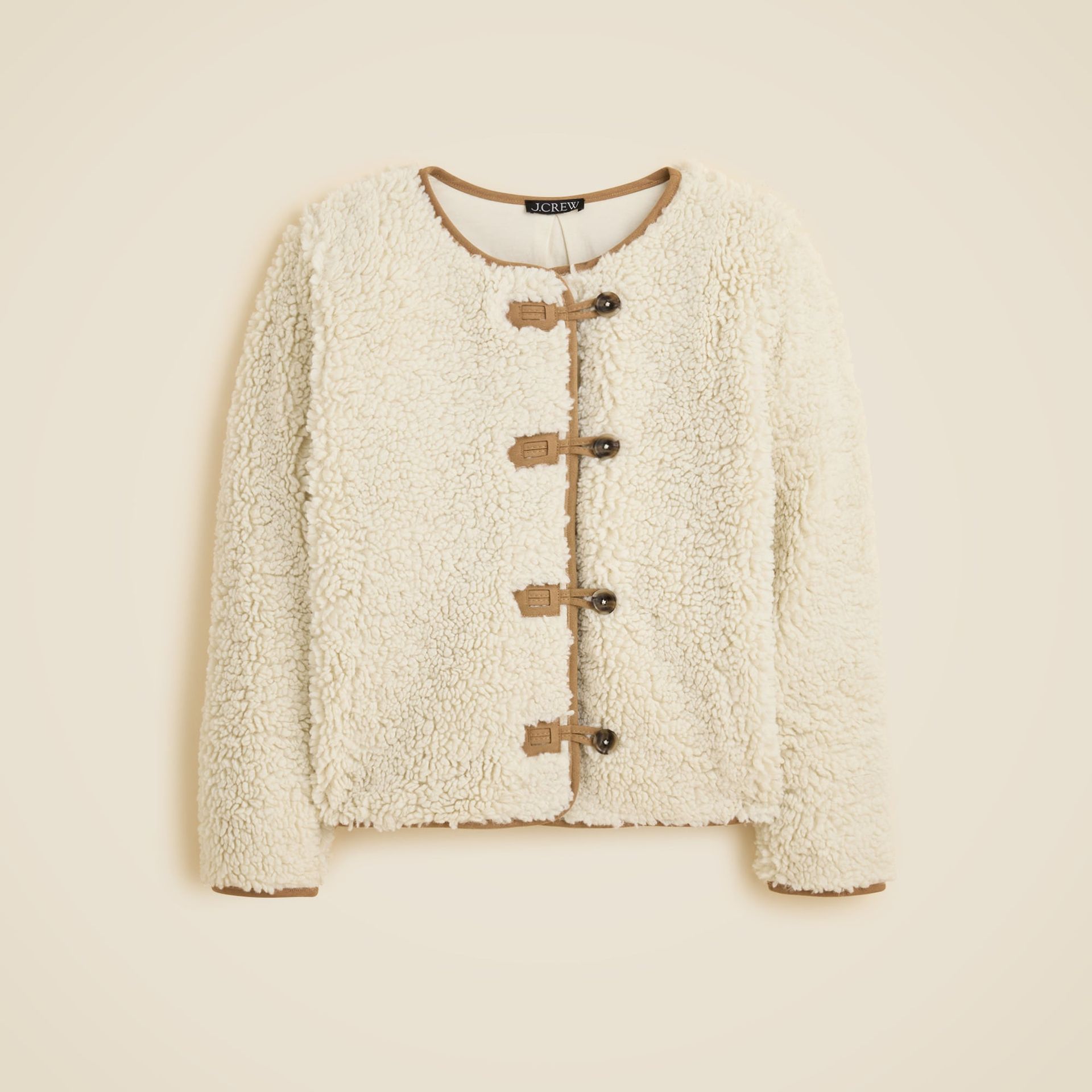 Sherpa Fleece Toggle Jacket