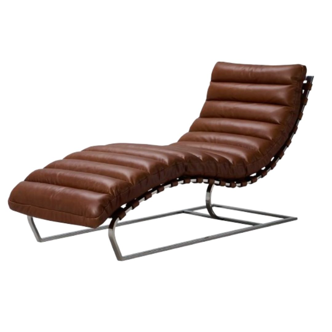 Halo Lounge Leather Chair, Riders Nut