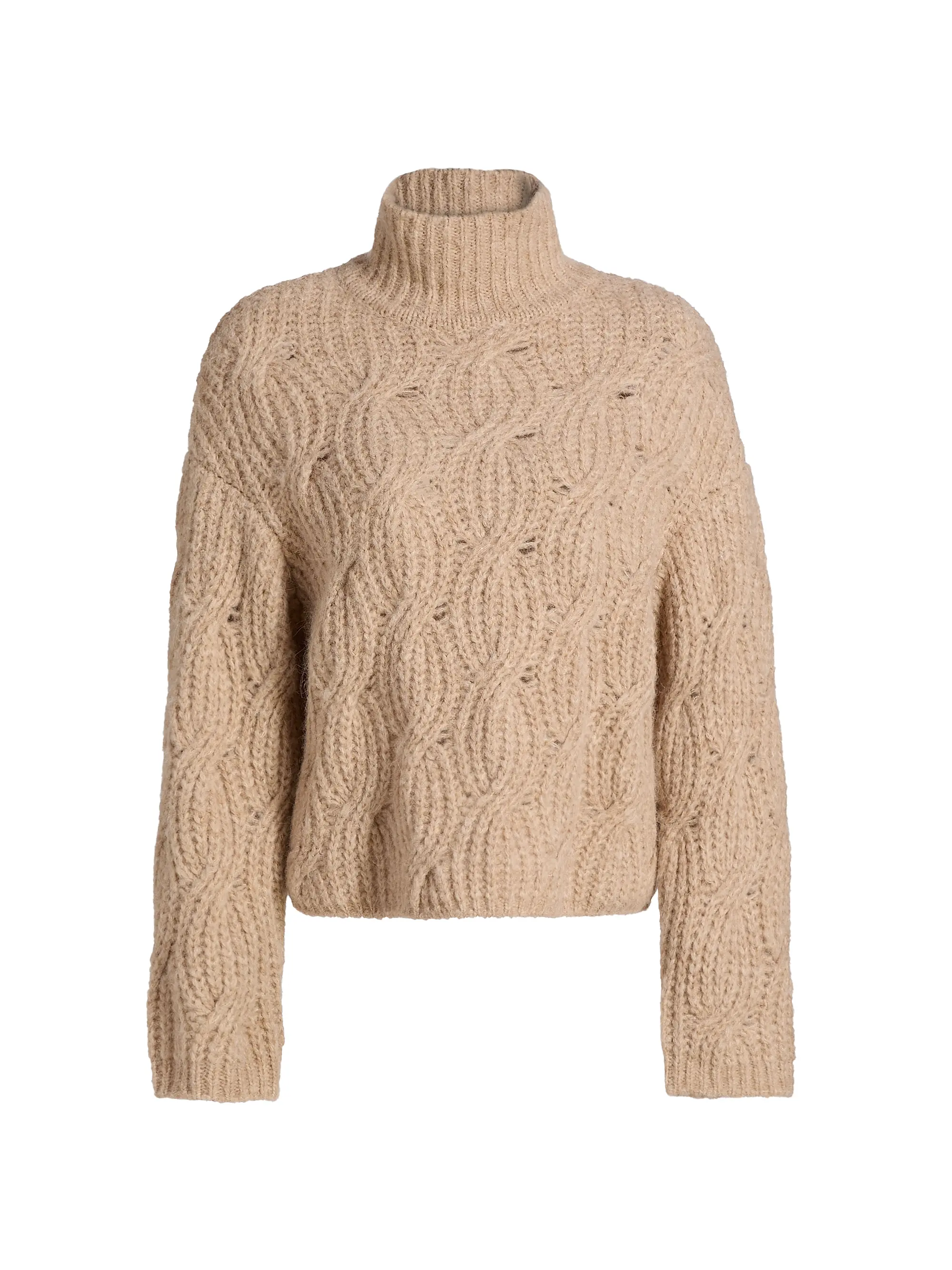 Tanya Taylor, Opaline Cable-Knit Turtleneck Sweater