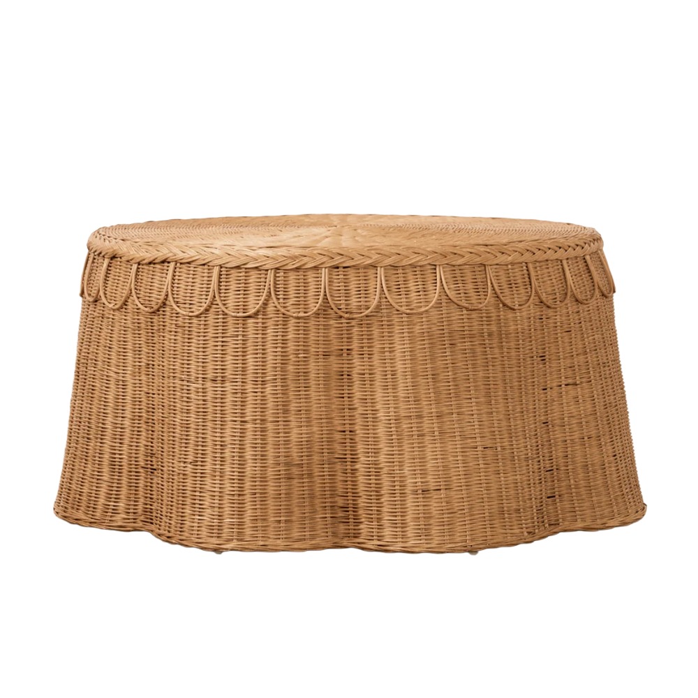 Adeline rattan coffee table, $2,250 at McGee &amp;amp; Co