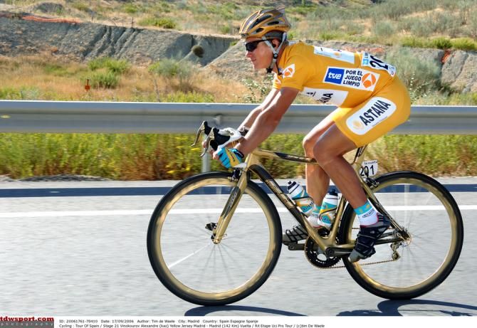 An all gold Alexandre Vinokourov won the 2006 Vuelta