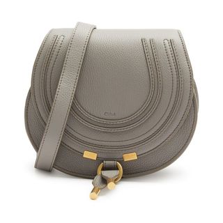 Marcie small leather saddle bag