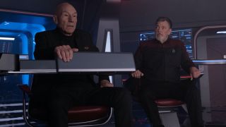 Patrick Stewart and Jonathan Frakes in Star Trek: Picard Season 3
