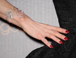 best celeb nails red white