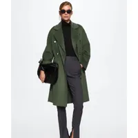 Handmade Oversized Wool Coat, $229.99(£139.99) | Mango