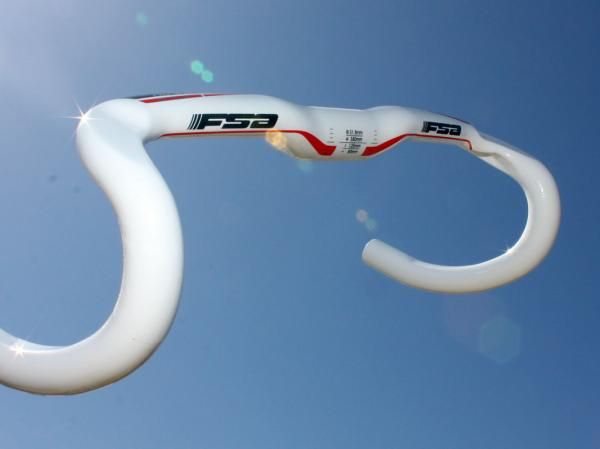 FSA has added 36cm and 38cm (c-c) widths to its popular K-Force Compact bar range. Tops are size-specific, too, so that the grip diameter is proportional to hand size.