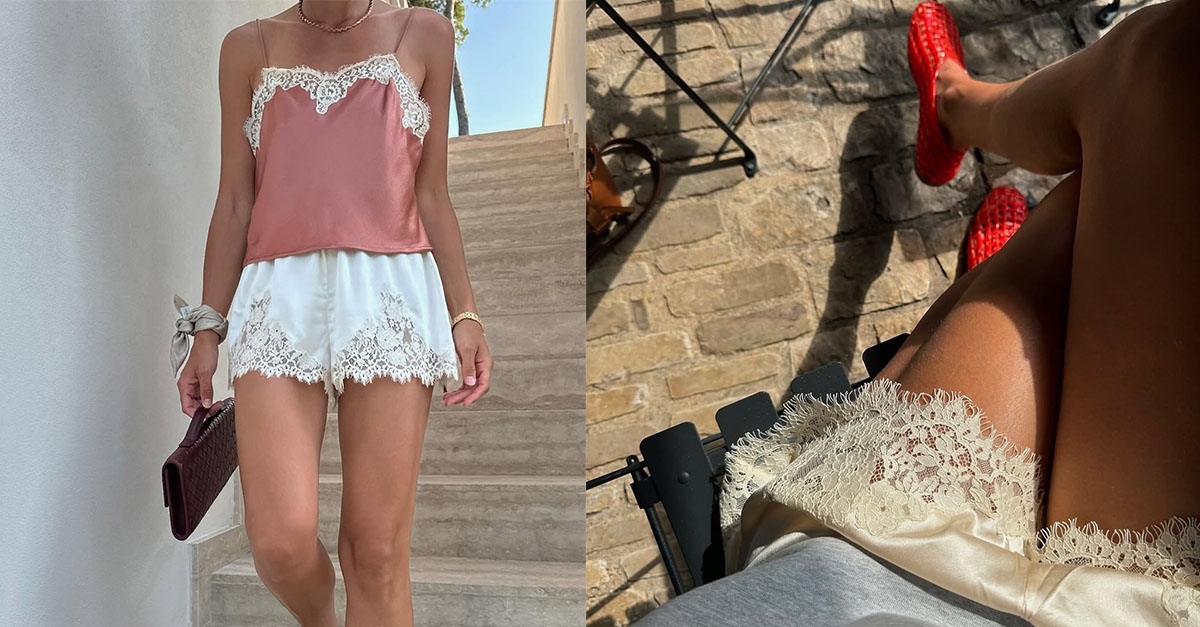 Dôen’s Satin Lace Shorts Are a Cult Summer Buy, and They Just Restocked