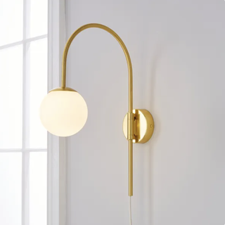 gold wall light