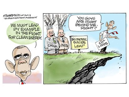Political cartoon EPA clean energy