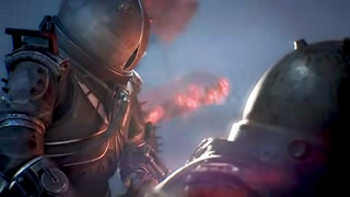 Traveller looking at a corpse