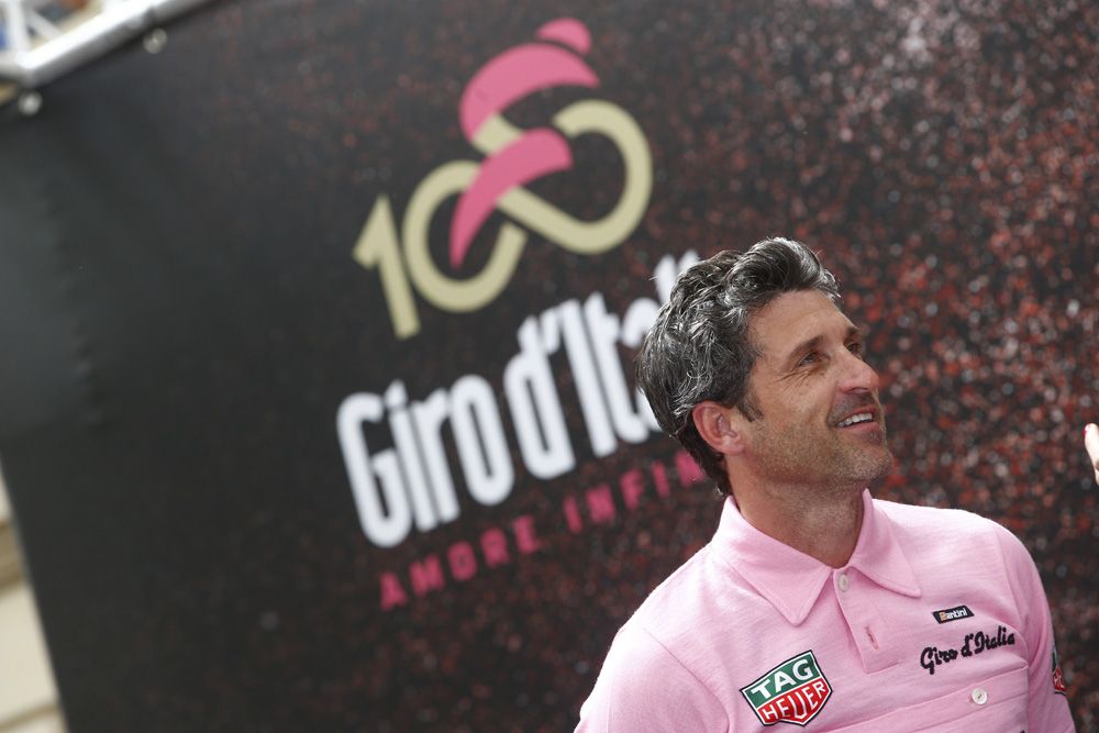 Actor Patrick Dempsey was a specila guest at the Giro d'Italia