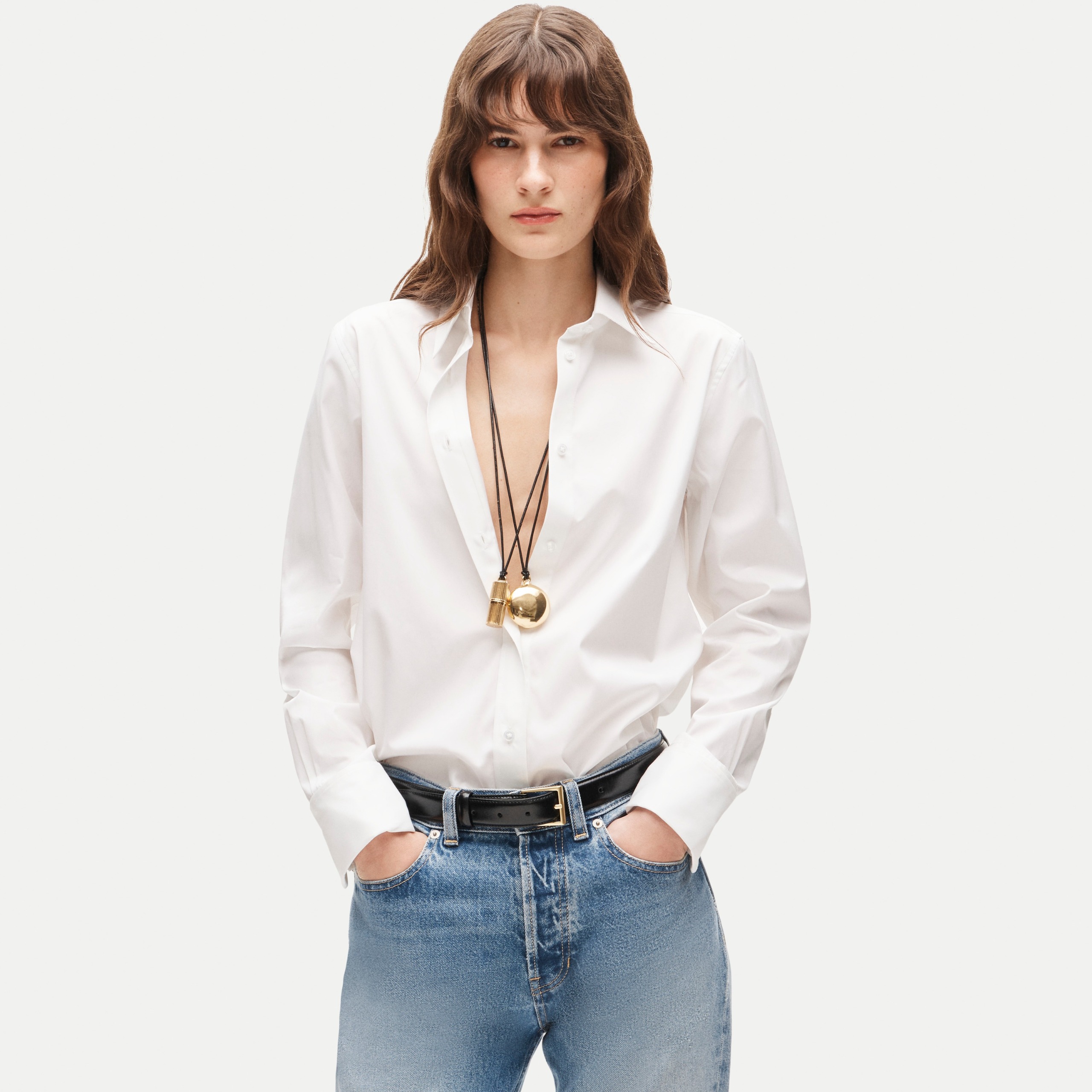 Jules Classic-Fit Button-Up Shirt in Greenwich Poplin