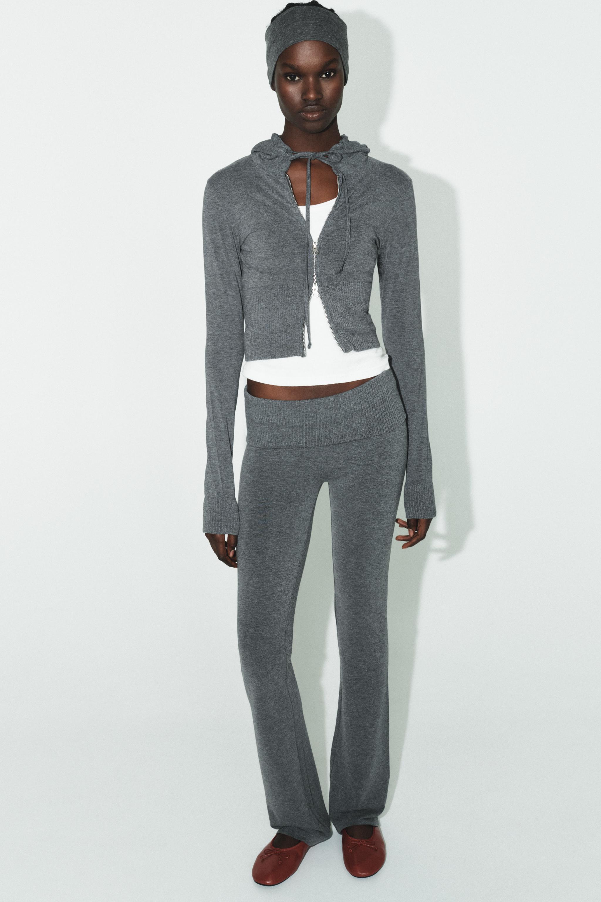 seamless flared trousers