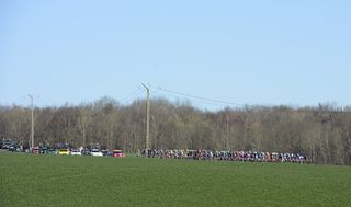 The peloton on stage one of the 2014 Paris-Nice