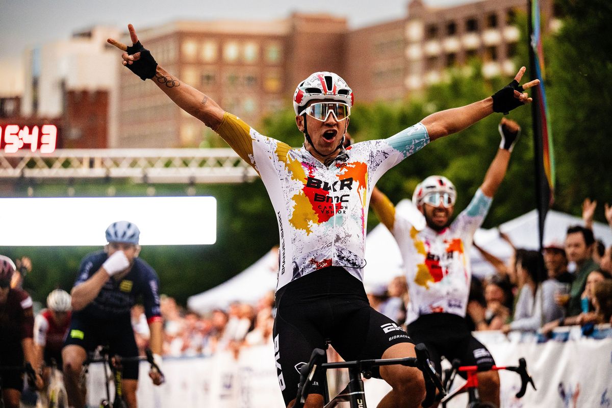 Juan Arango (Bikers Cycling Team) wins elite men's race at 2025 Winston-Salem Cycling Classic