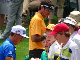 Then the kids by the 9th green get rewarded for their patience.