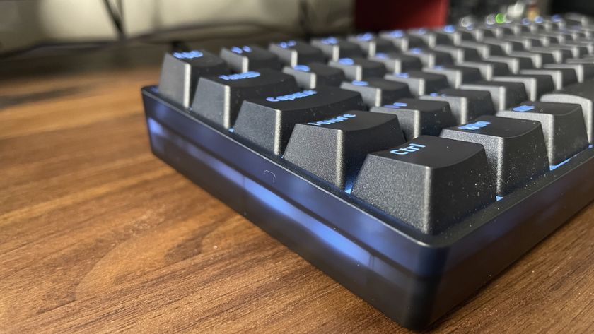 The QPAD Flux 65 Model 5 Hall effect gaming keyboard.