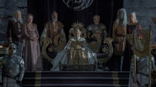 King Jaehaerys and court in House of the Dragon