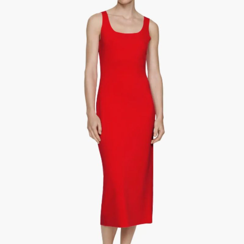 red dress