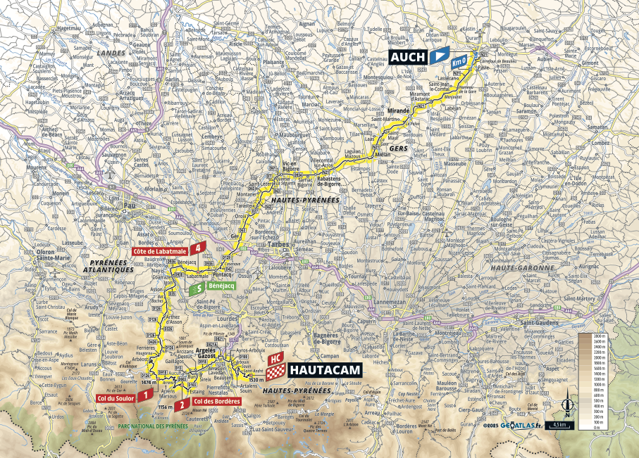 Maps of the 2025 Tour de France stages