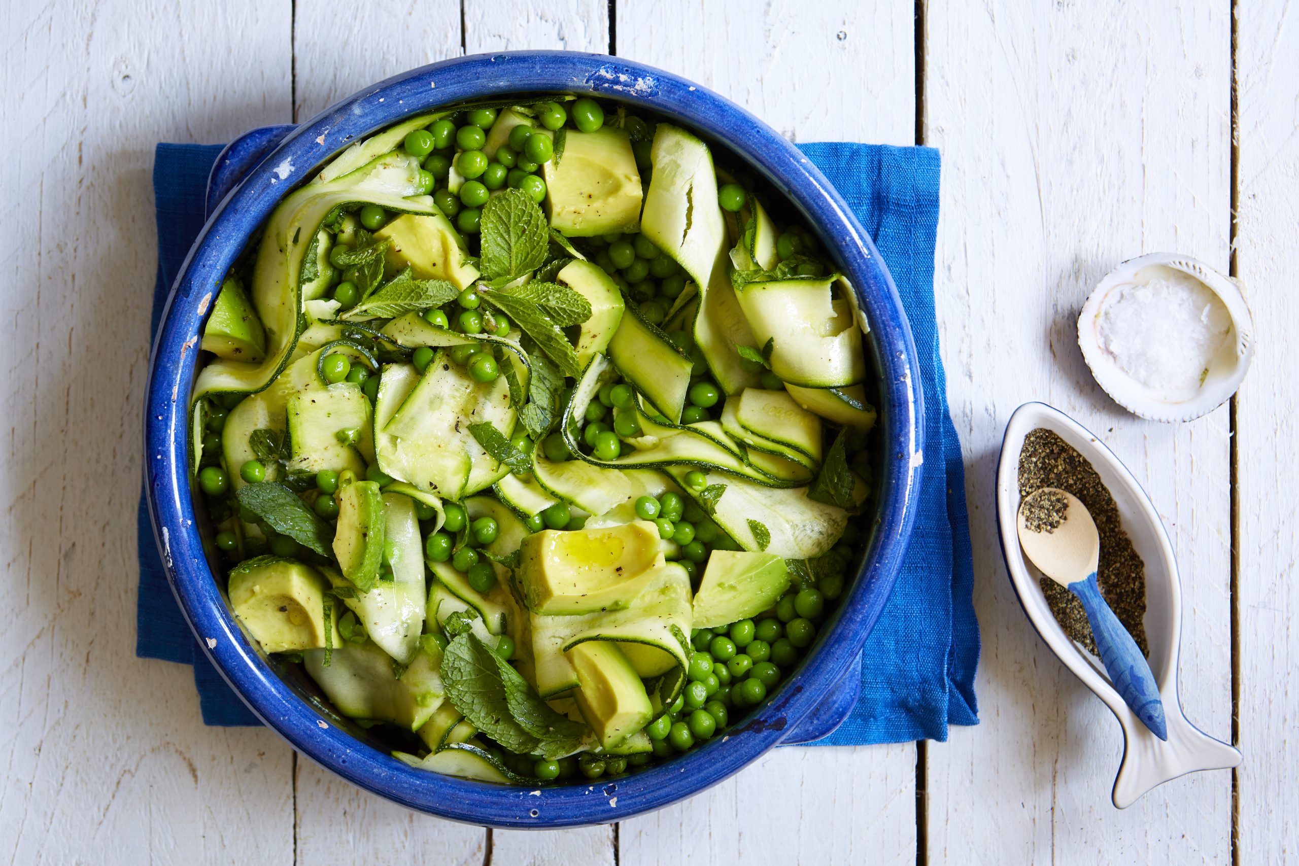 Avocado Pea And Courgette Salad Lunch Recipes Woman Home