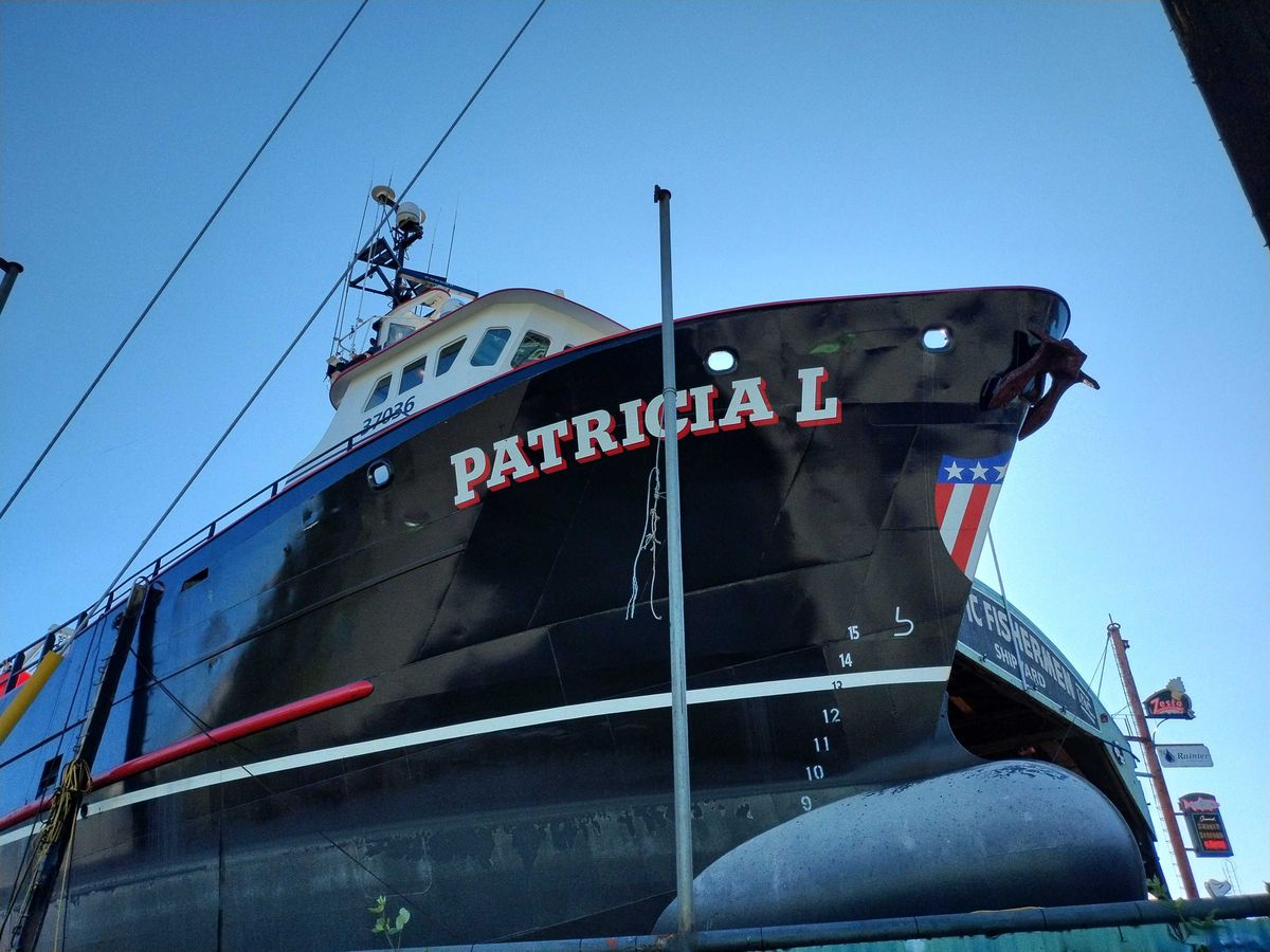 A black boat