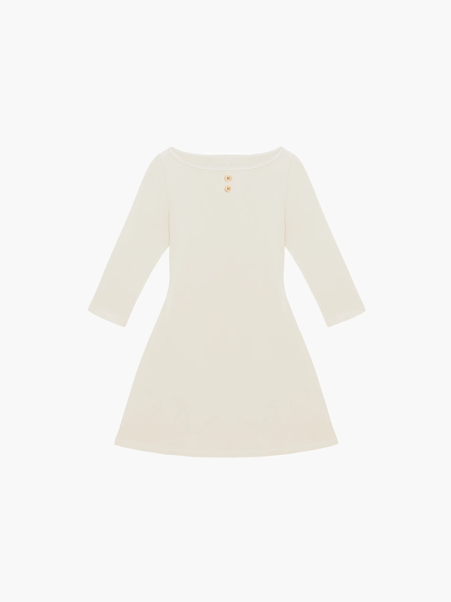 Oddli, 3/4 Sleeve Boat Neck Dress
