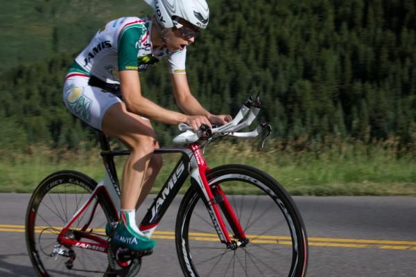 Janel Holcomb (Colavita/Forno d'Asolo) finished third following a deep effort on the all-uphill course.