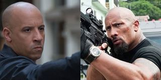 fate of the furious the rock vin diesel
