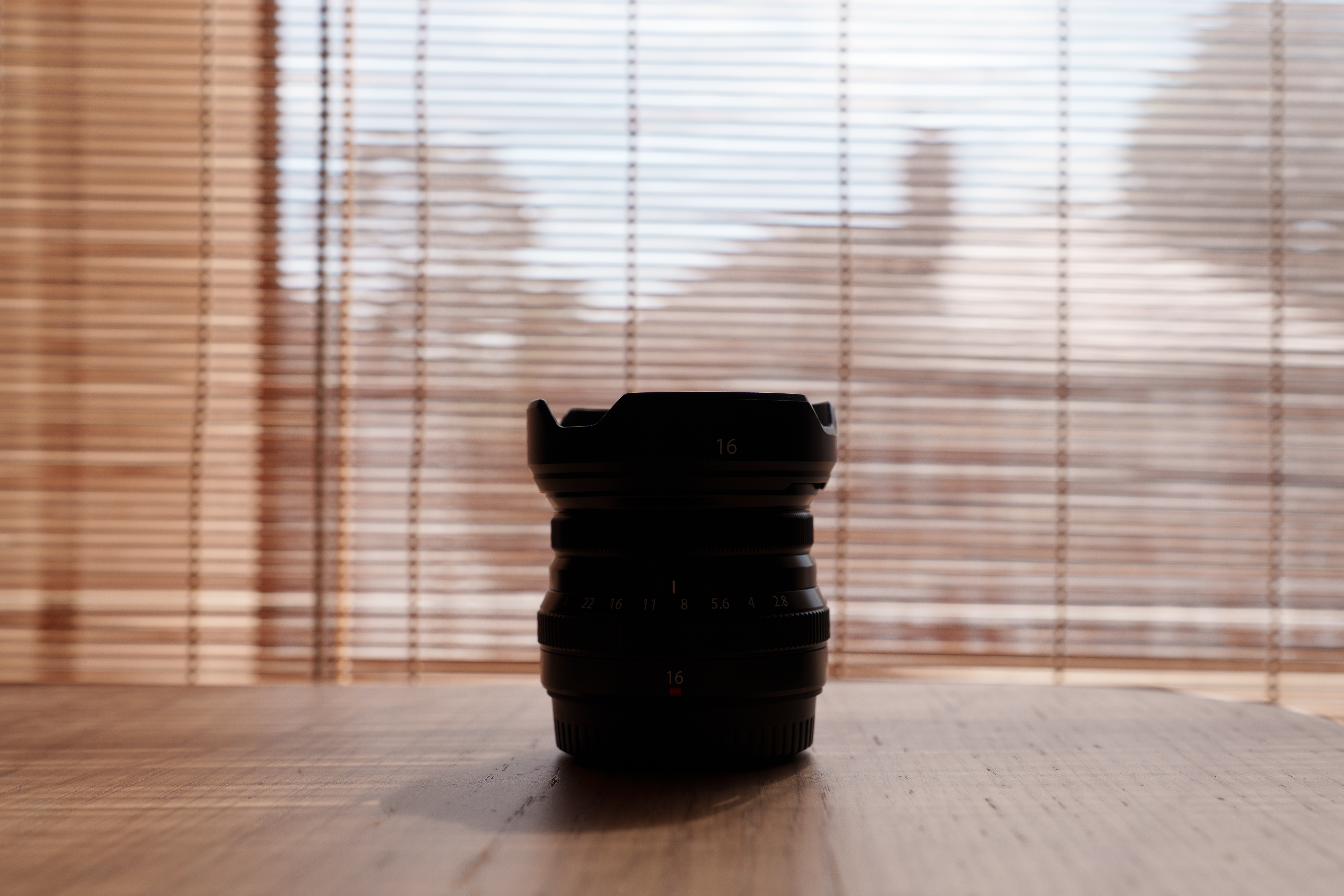 A backlit photo of a lens.