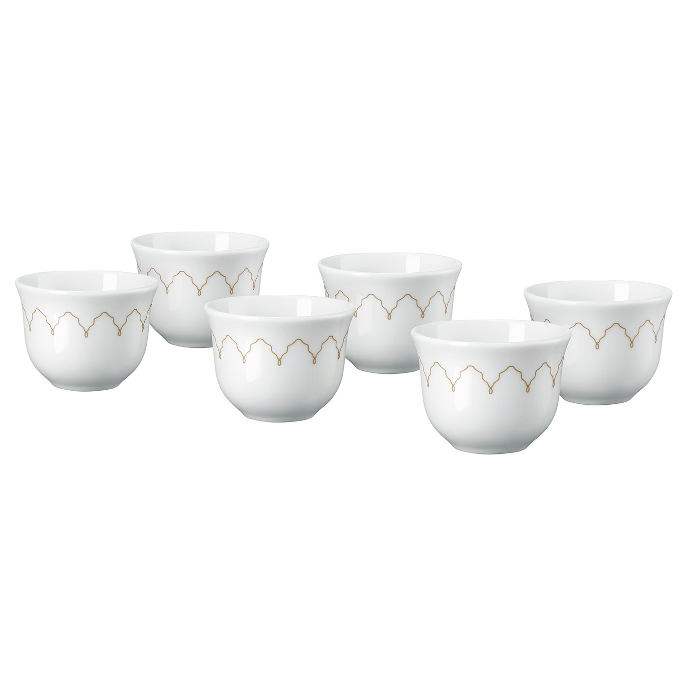 Gokv&amp;Auml;ll&amp;Aring; Kava Cup - Patterned/white 6 Cl