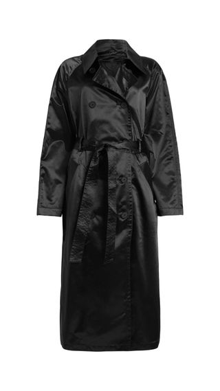 Kate Moss in black trench - AllSaints trench 
