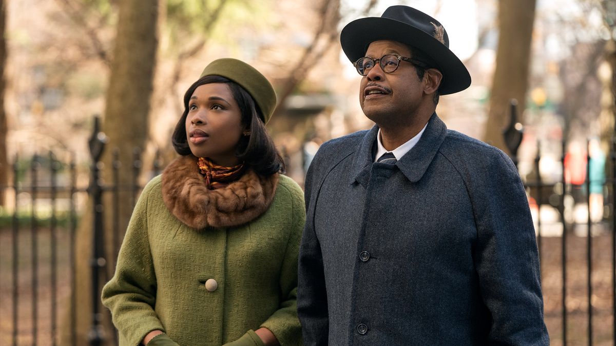 Jennifer Hudson as Aretha Franklin and Forest Whitaker as Franklin&#039;s father, C.L. Franklin, in &quot;Respect.&quot;