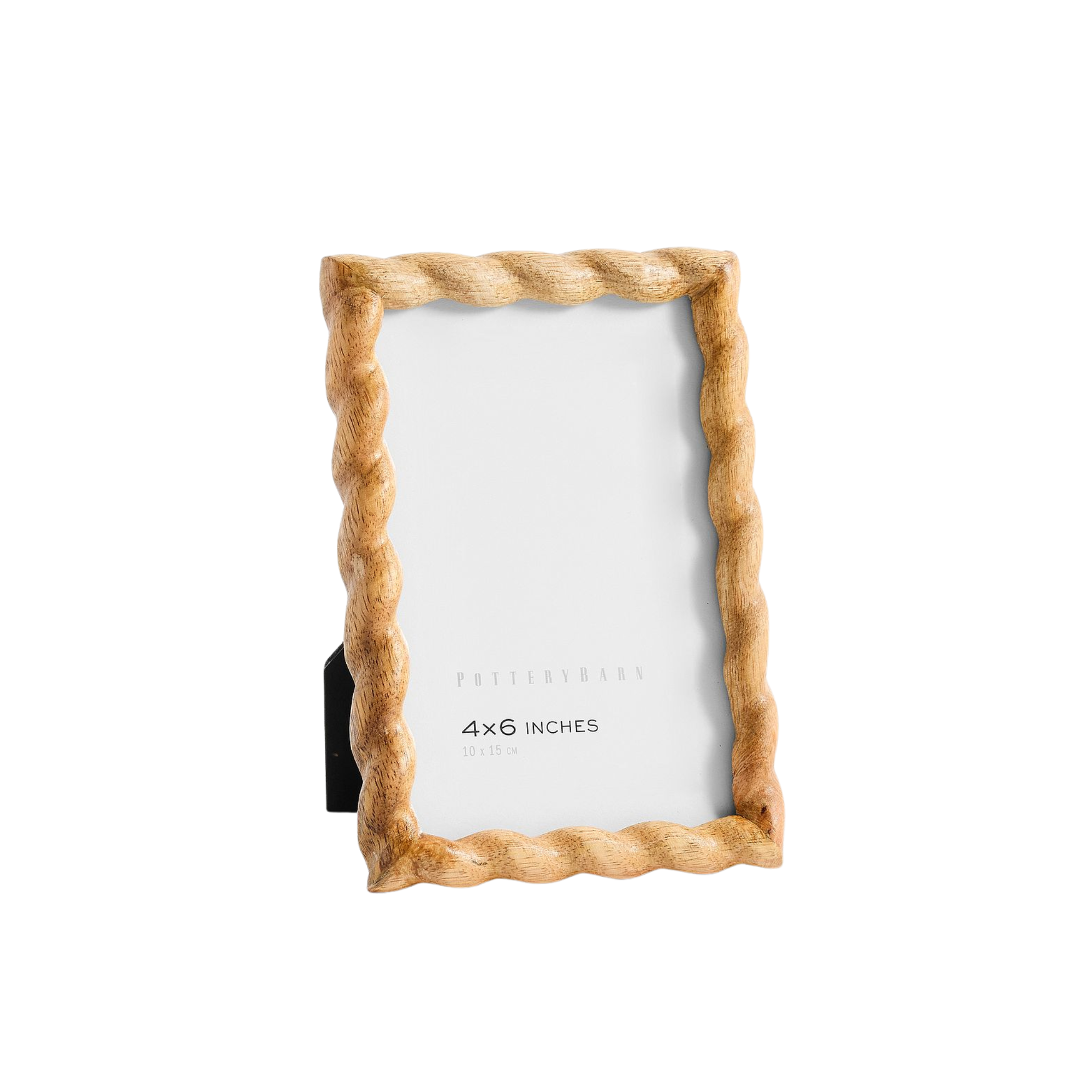 a frame with twisted wood detail