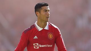 Cristiano Ronaldo in action for Manchester United against Rayo Vallecano in pre-season.