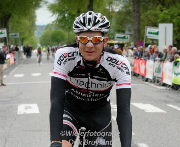Chris Jory enjoying himself at the three-day Triptyque Ardennaise stage race in Belgium