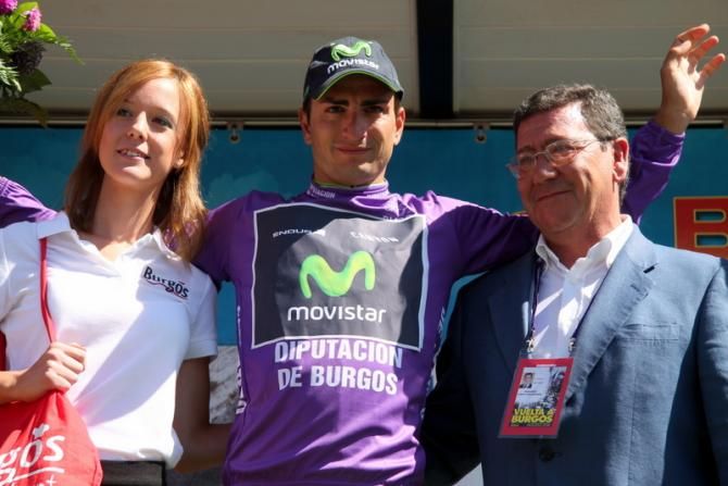 Juan Jos&eacute; Lobato (Movistar Team) keeps the purple jersey as leader of the race