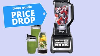 Ninja BL642 blender shown with three to-go cups