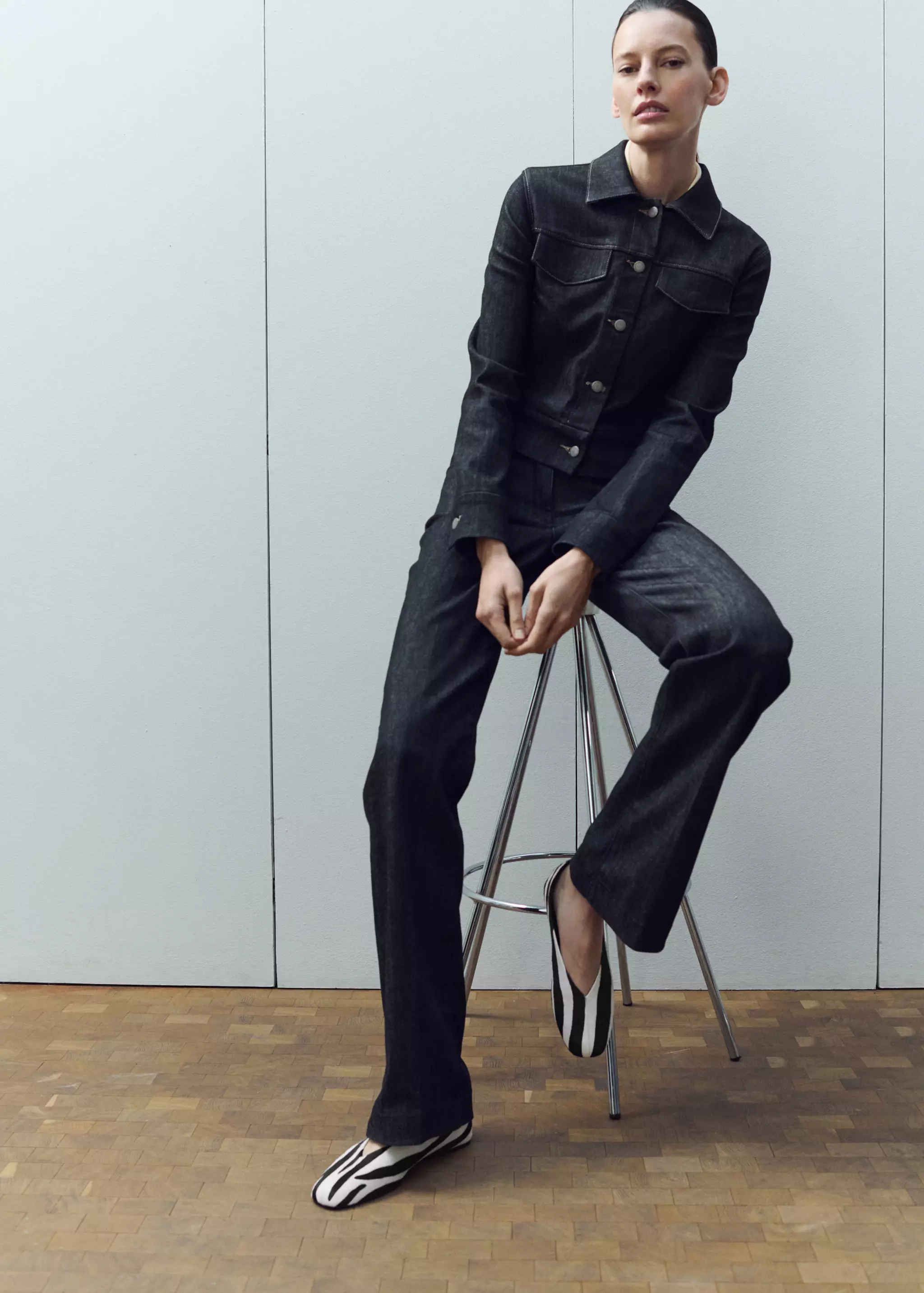 Leather Shoe With Fur and Bracelet Strap - Women | Mango Usa