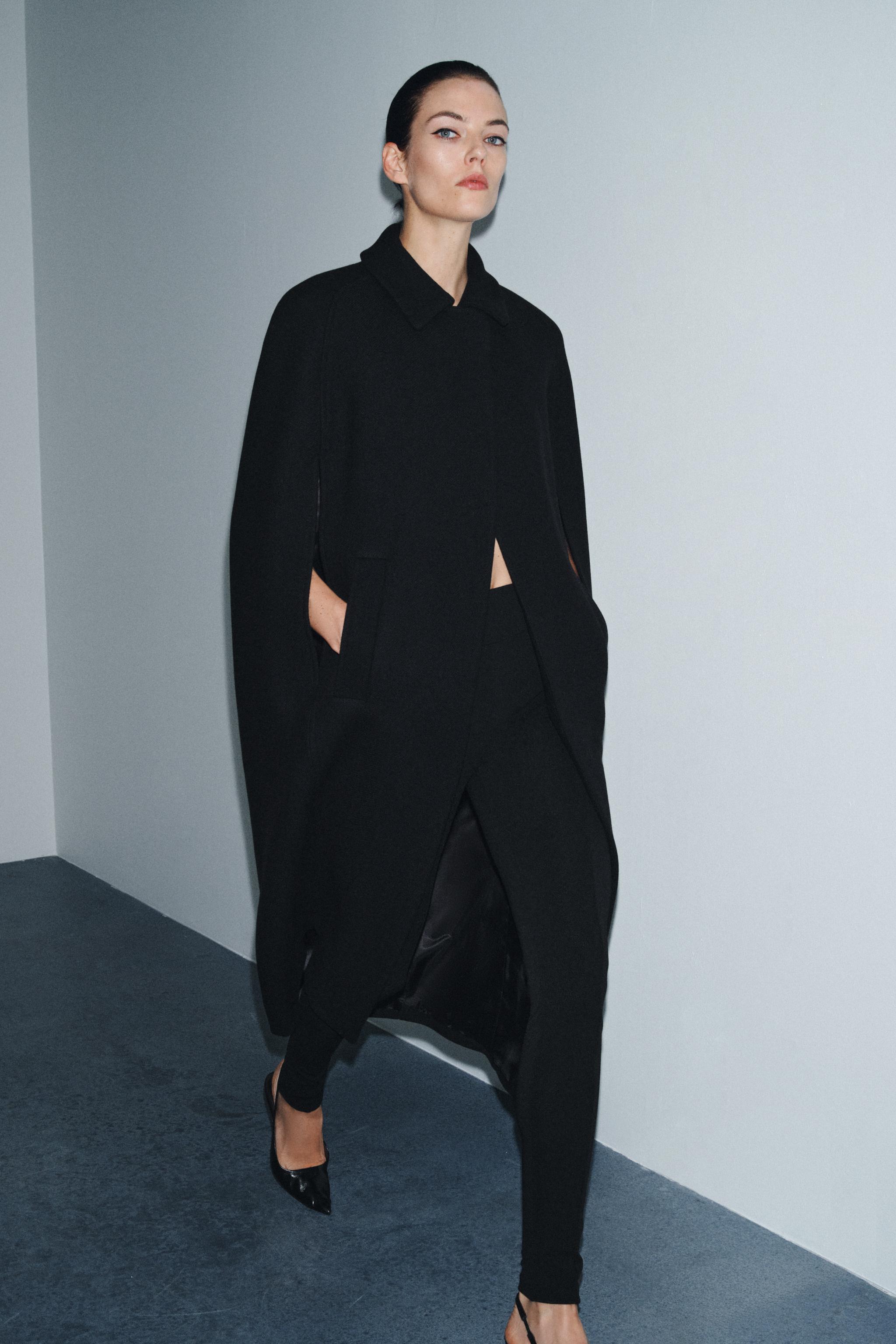 Zw Collection Limited Edition Wool Blend Cape Coat