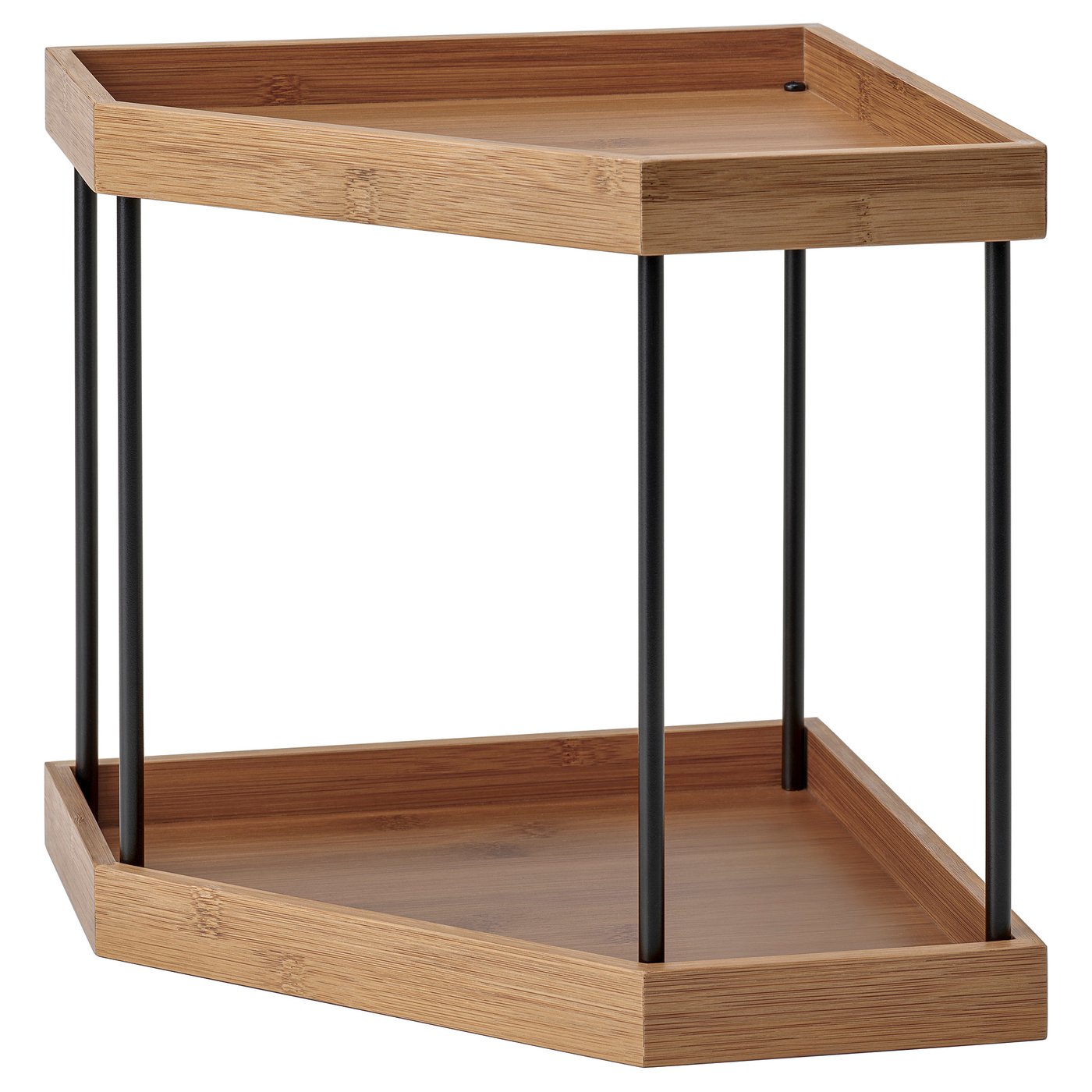 N&amp;Aring;lblecka Corner Shelf - Metal/bamboo for Kitchen Countertop