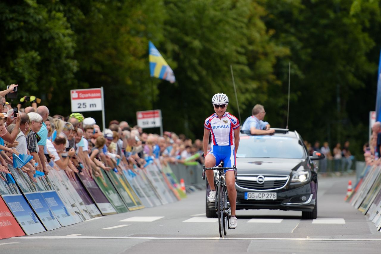 Olga Zabelinskaya (Russian National Team) wins at Thuringen Rundfarht 2016 - Stage 2