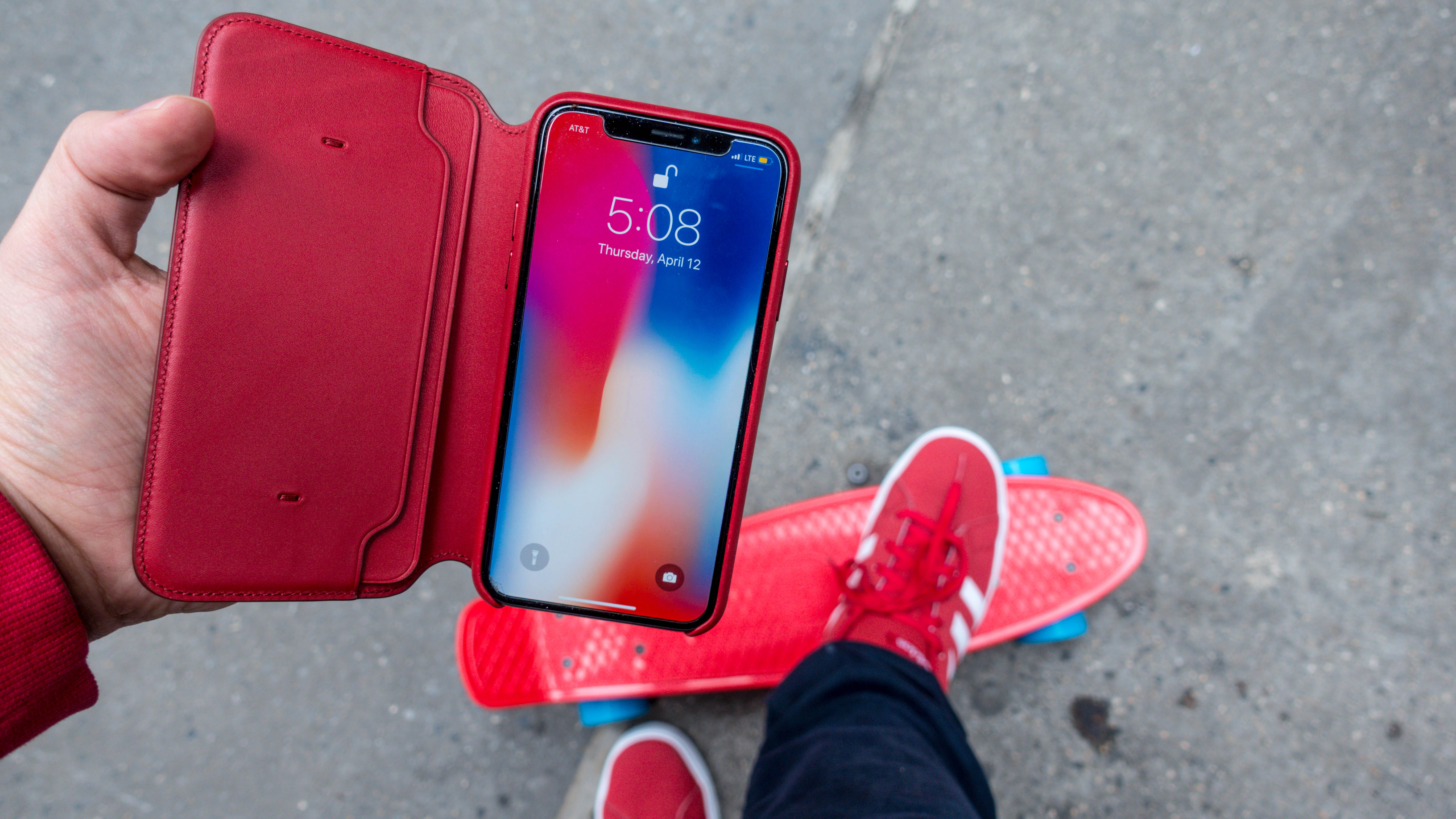 iPhone X/XS Hard Shell Phone Case RED