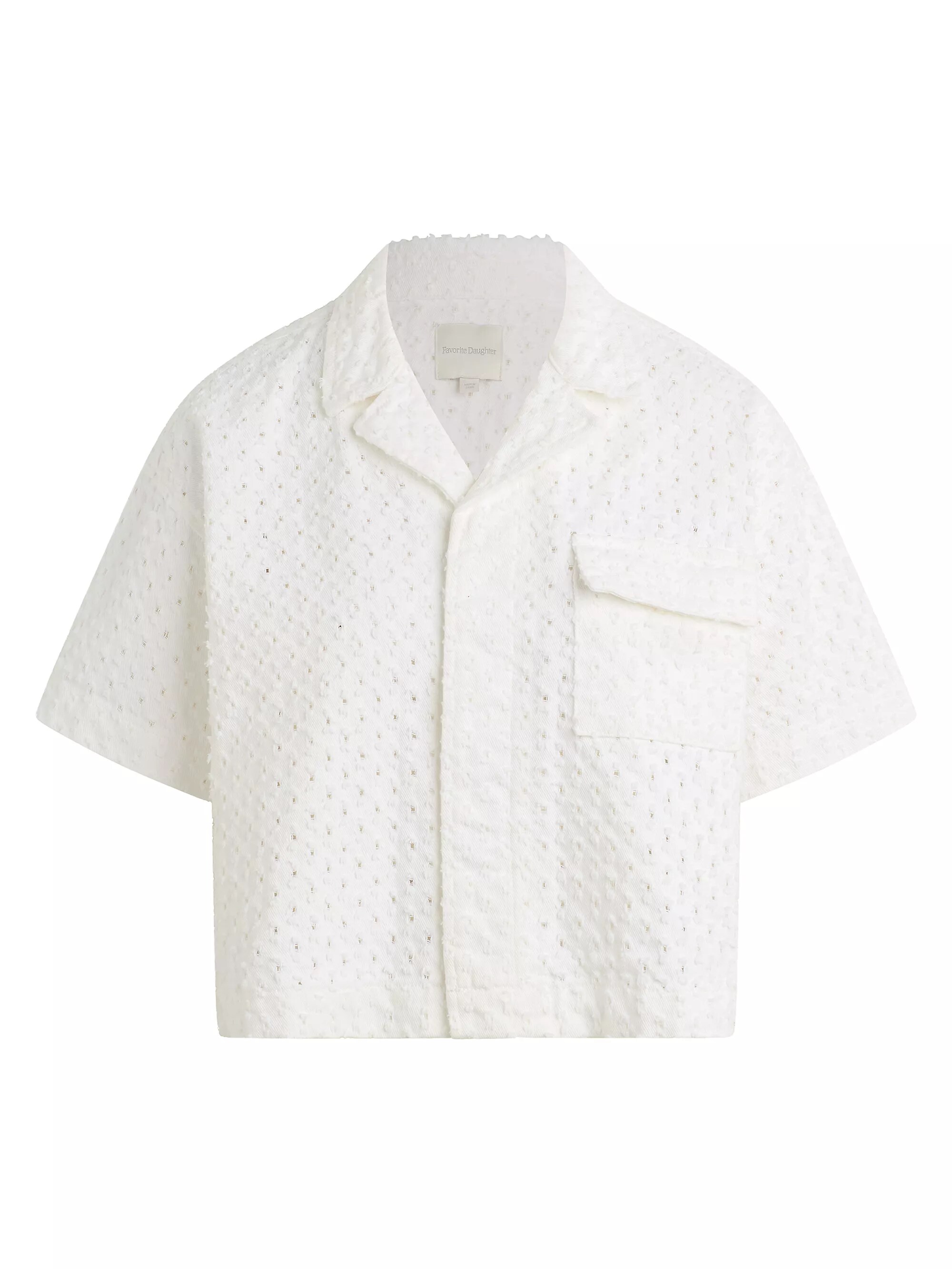 Micha Textured Crop Shirt